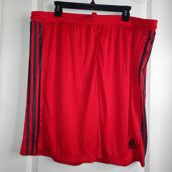 Red Adidas Athletic Shorts NWT - Picture 1 of 6